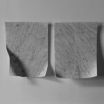 Anotnio Trotta, Sospiri, 1999, elementi in marmo bianco, cm 40x30x0,5