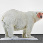 Katja Novitskova, Approximation (polar bear) 2017, digital print on aluminum, cutout display, acrylic glass 148x226x38 cm, Fondazione Sandretto Re Rebaudengo