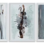 María Magdalena Campos-Pons, Mother Tree. Rooted by the Spine, 2019/20, mixed media on archive watercolor paper triptych: 66 x 101,5 cm each - csy the artist and Galleria Giampaolo Abbondio photo-credits: Antonio Maniscalco