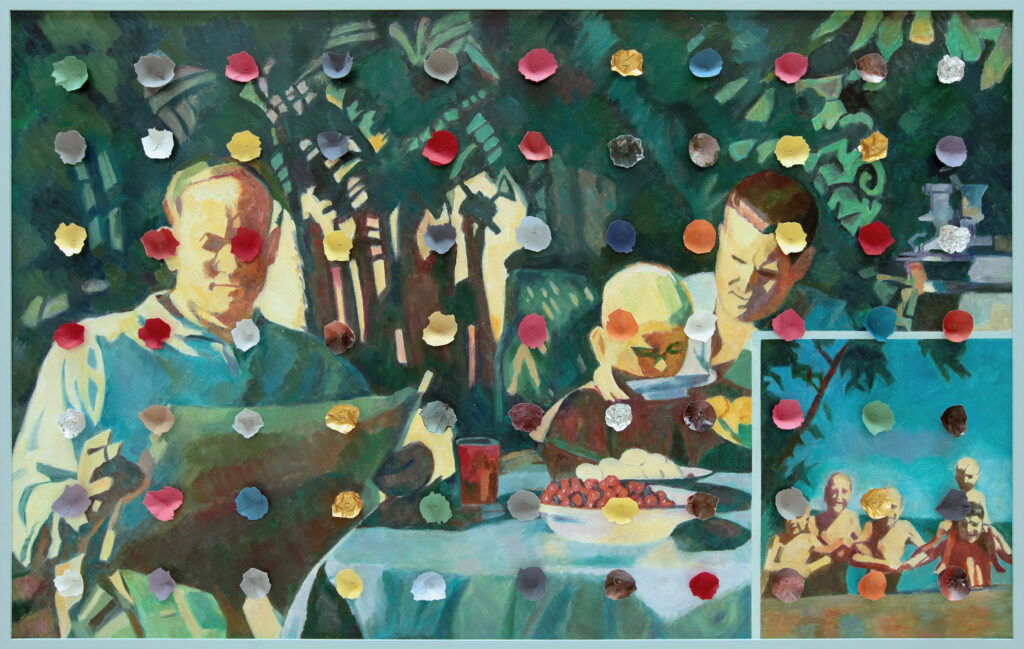 Ilya Kabakov, Holiday#5, 2014, olio su tela, 100,5x160x8, Collezione Ernesto Esposito