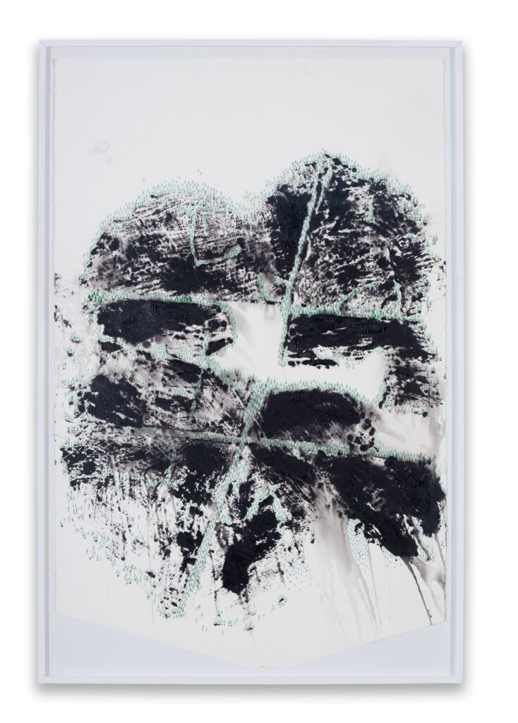 María Magdalena Campos-Pons, Because the human body is a tree. Spring Awakening III, 2019/20, mixed media on Arches watercolor paper 106,5 x 114,5 cm - csy the artist and Galleria Giampaolo Abbondio photo-credits: Antonio Maniscalco