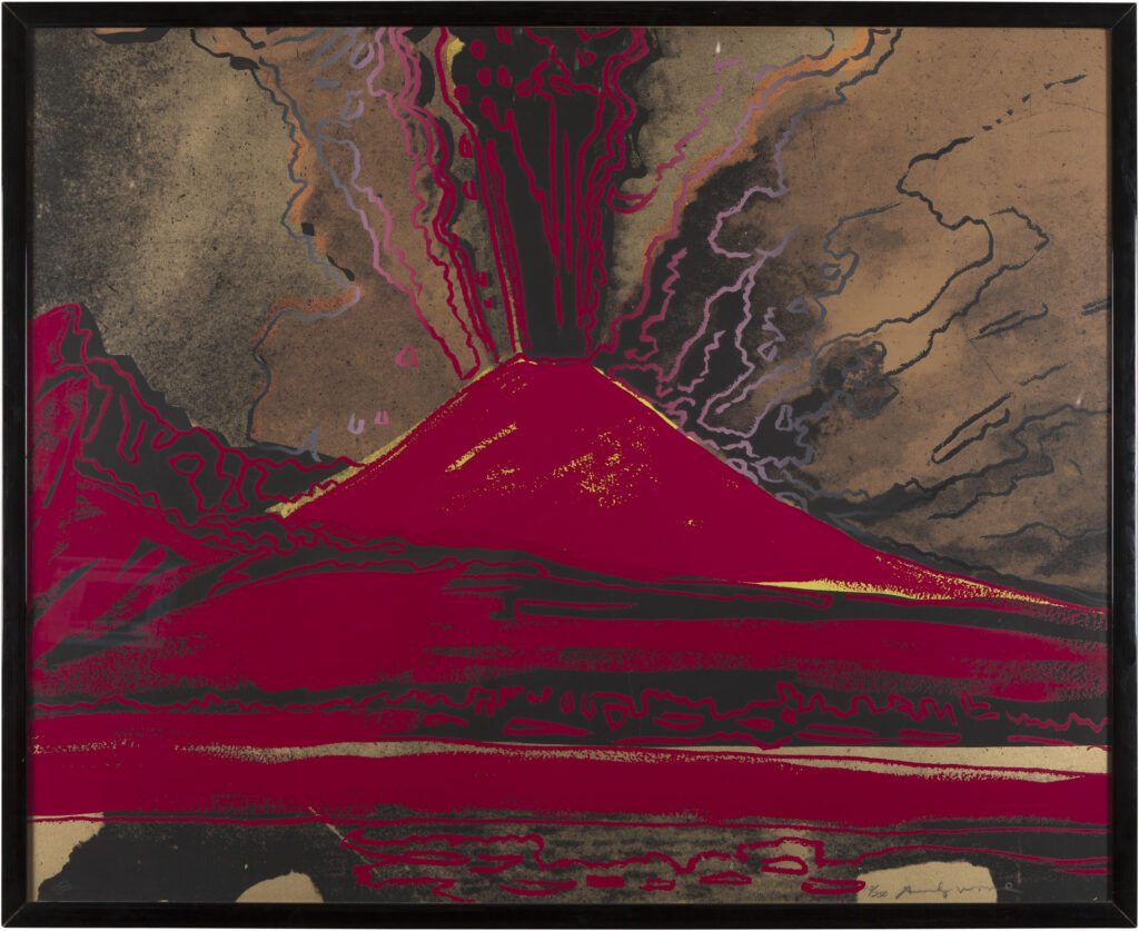 Andy Warhol, Vesuvio, 1984, acrilico su tela, 80x100, Collezione Consolandi