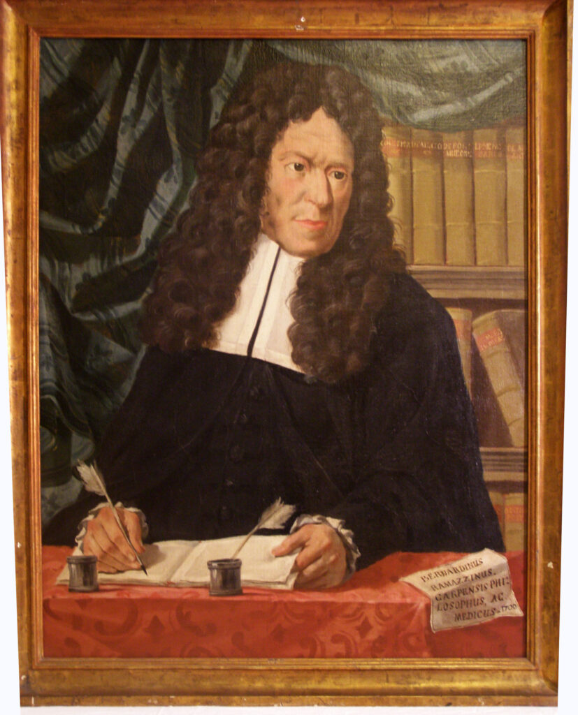 Luigi Bianchini Ciarlini (Carpi, 1758 - Modena, 1830), Ritratto di Bernardino Ramazzini, olio su tela, 1782 circa, Musei di Palazzo dei Pio di Carpi