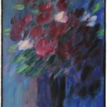 Alexej von Jawlensky (Torschok 1864 – 1941 Wiesbaden), Bouquet à l‘heure bleu,1937, Oil on cardboard, signed and dated lower left: 'A. Jawlensky 37', 21.7 x 13.4 inch, Courtesy Thole Rotermund Kunsthandel