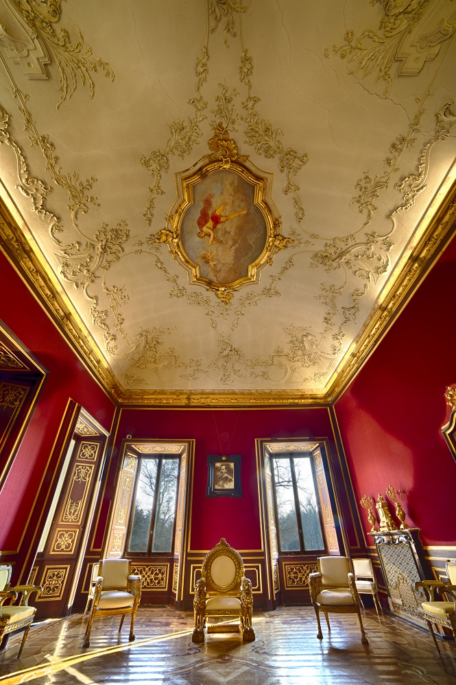 Sala delle Udienze, Appartamenti Reali, Foto di Mario Donadoni, ©Archivio Consorzio Villa Reale e Parco di Monza