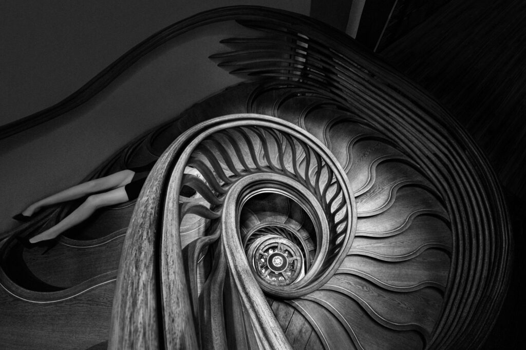 Angela Lo Priore, Stairs Obsession#20, London, 2019, stampa ai pigmenti su carta Hahnemühle Fine Art Baryta , cm.50 x 75, Ed. Ed. of 5, Courtesy: ALP Studio/Photo&Contemporary