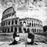 Danilo Mauro Malatesta, Il Colosseo, 12 Marzo 2020, Stampa su Carta Argentica Baritata, 100 x 100 cm, ed. 1/5